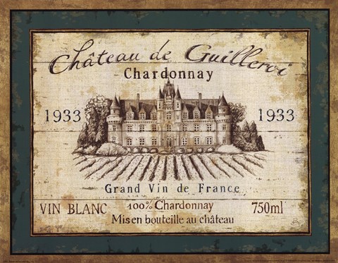 french wine labels iv fine art print by daphne brissonnet at