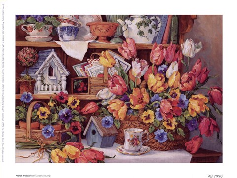 Floral Treasures Fine-Art Print by Barbara Mock at UrbanLoftArt.com