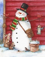 Snowman Paintings and Snowmen Art for Sale at UrbanLoftArt.com